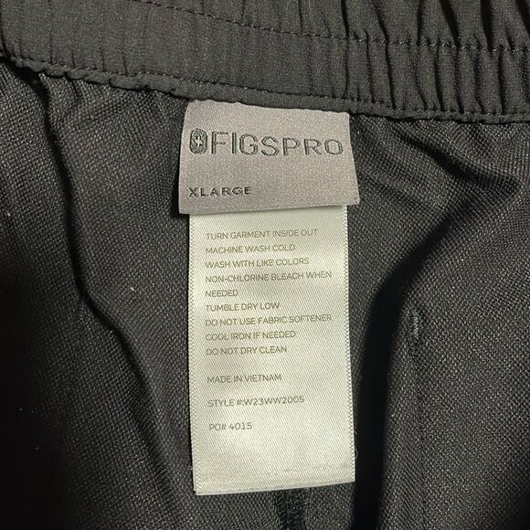EUC MEN’S XL SHORT FIGSPRO BLACK STRAIGHT LEG TROUSERS - Picture 8 of 13